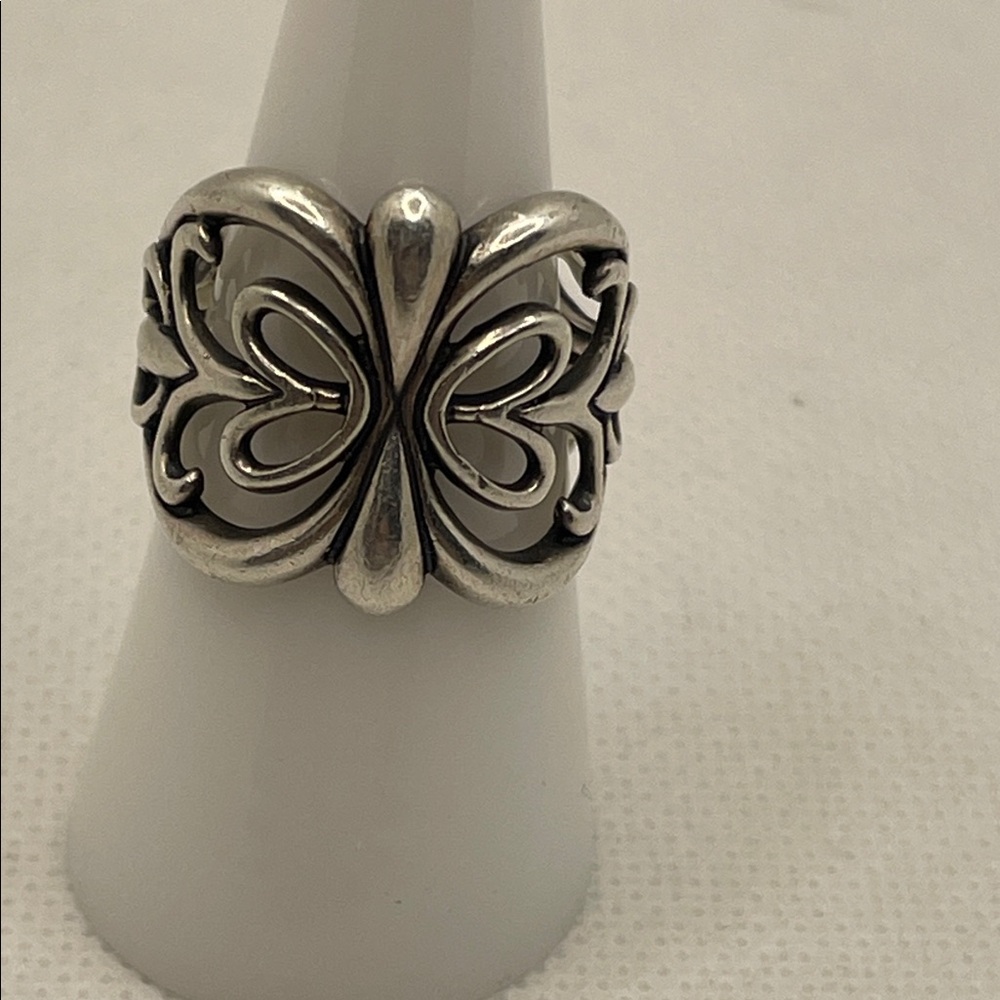 Retired Carolyn Pollack AW West Relios Sterling Silver Butterfly Ring
